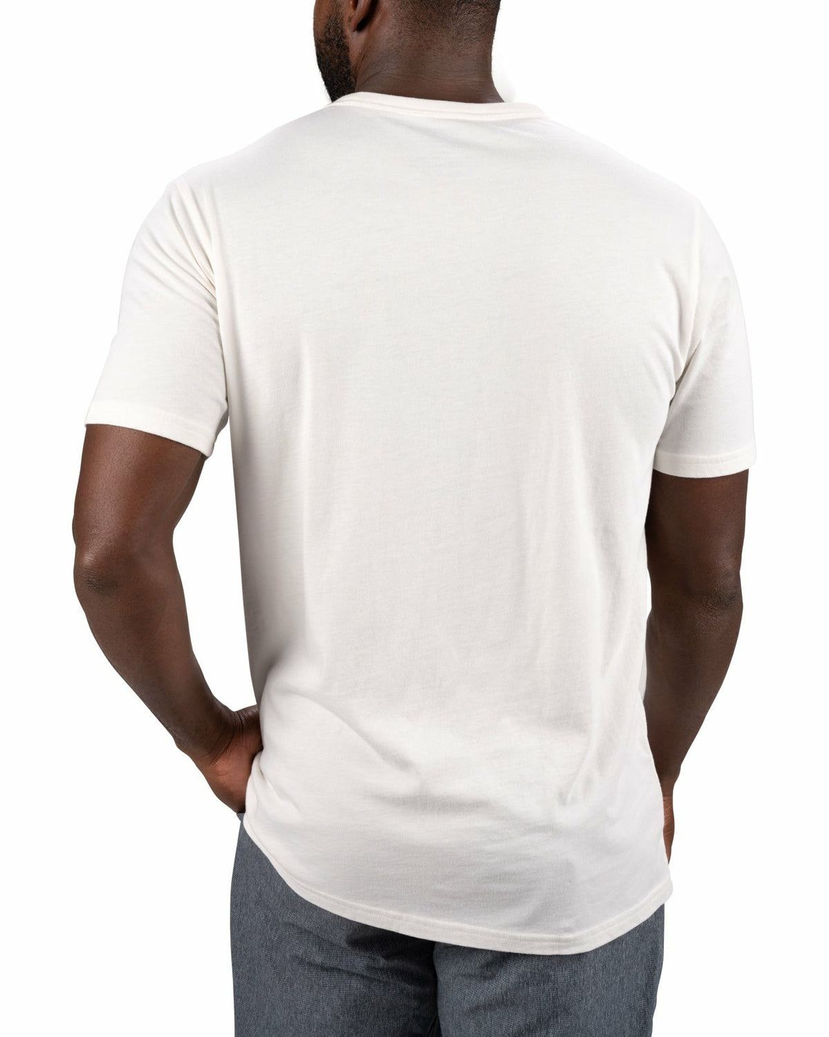 Super Soft Men's Grey and Cream Graphic Tee