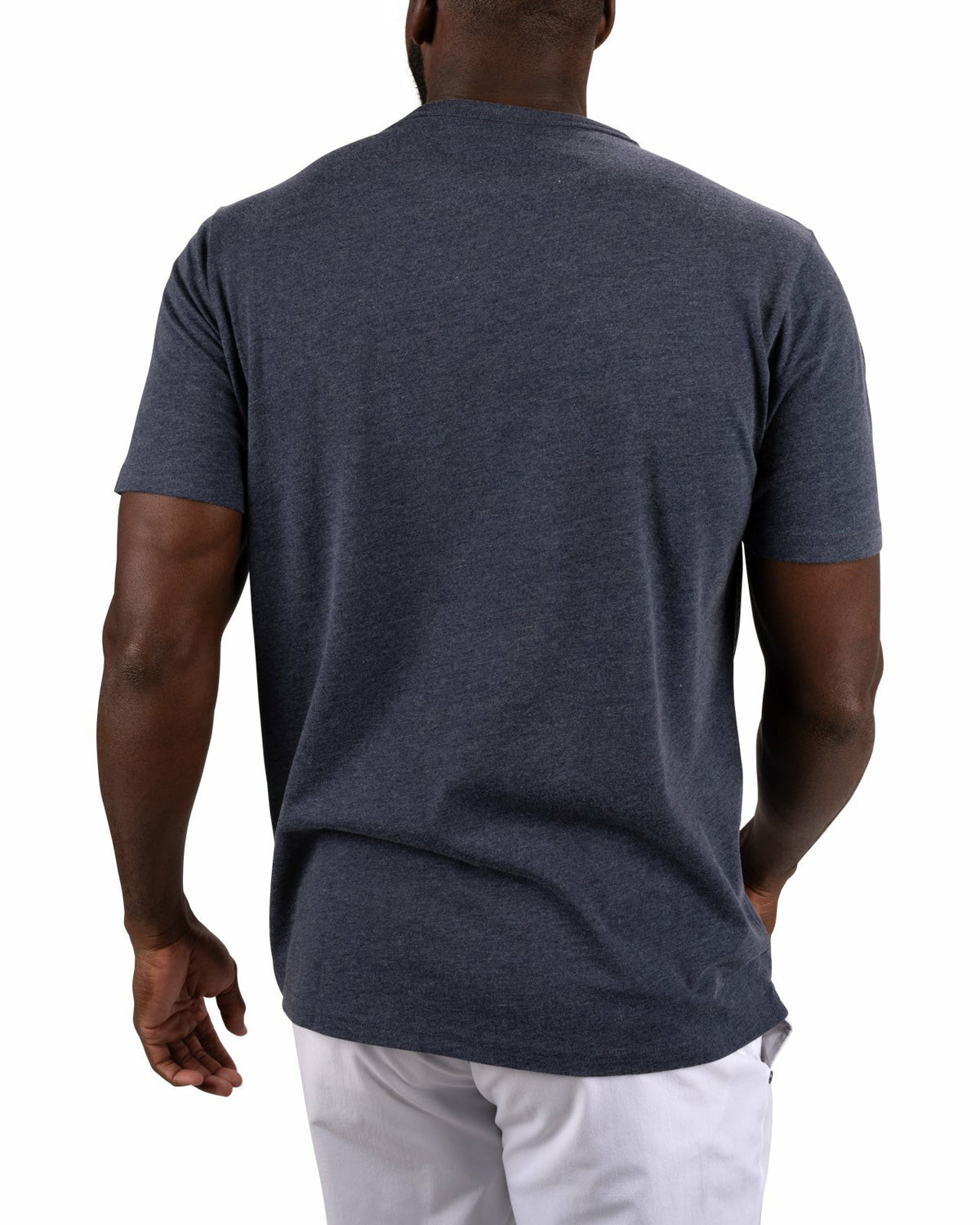 Men's Athletic Short Sleeve Blue T-Shirt with Black Clover Logo