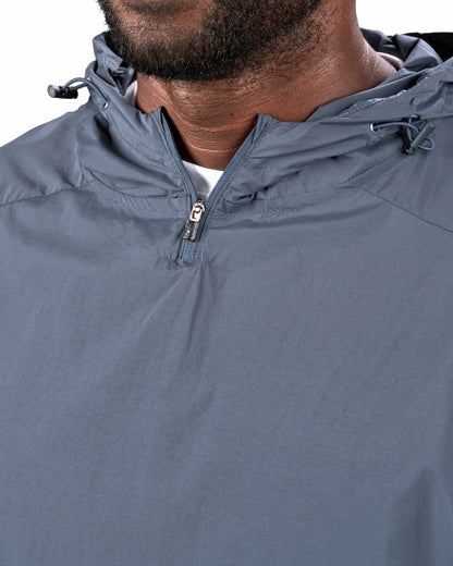 Stylish Men's Windbreaker Rain Jacket in Dark Grey