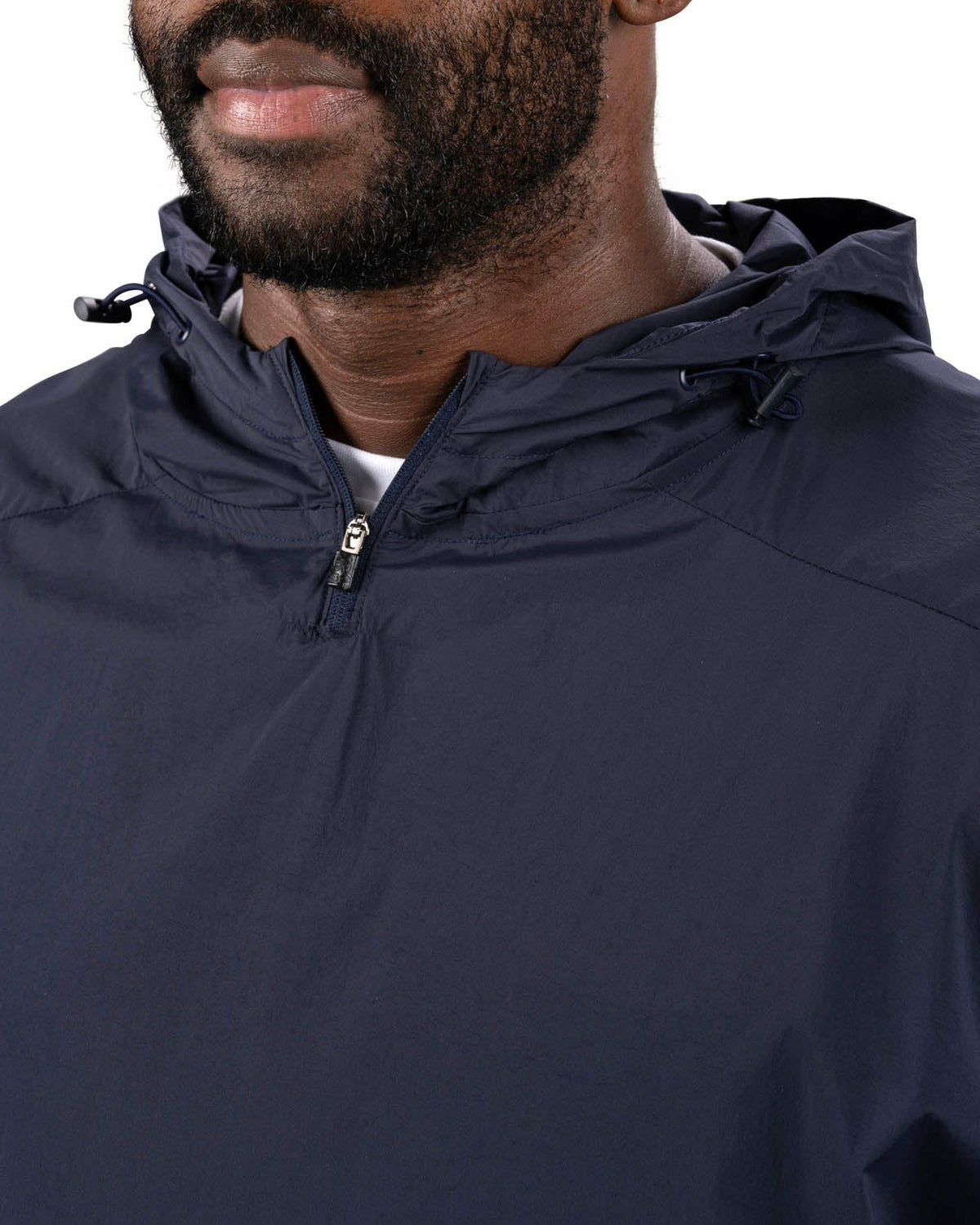 Stylish Men's Windbreaker Rain Jacket in Navy Blue