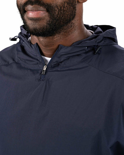 Stylish Men's Windbreaker Rain Jacket in Navy Blue