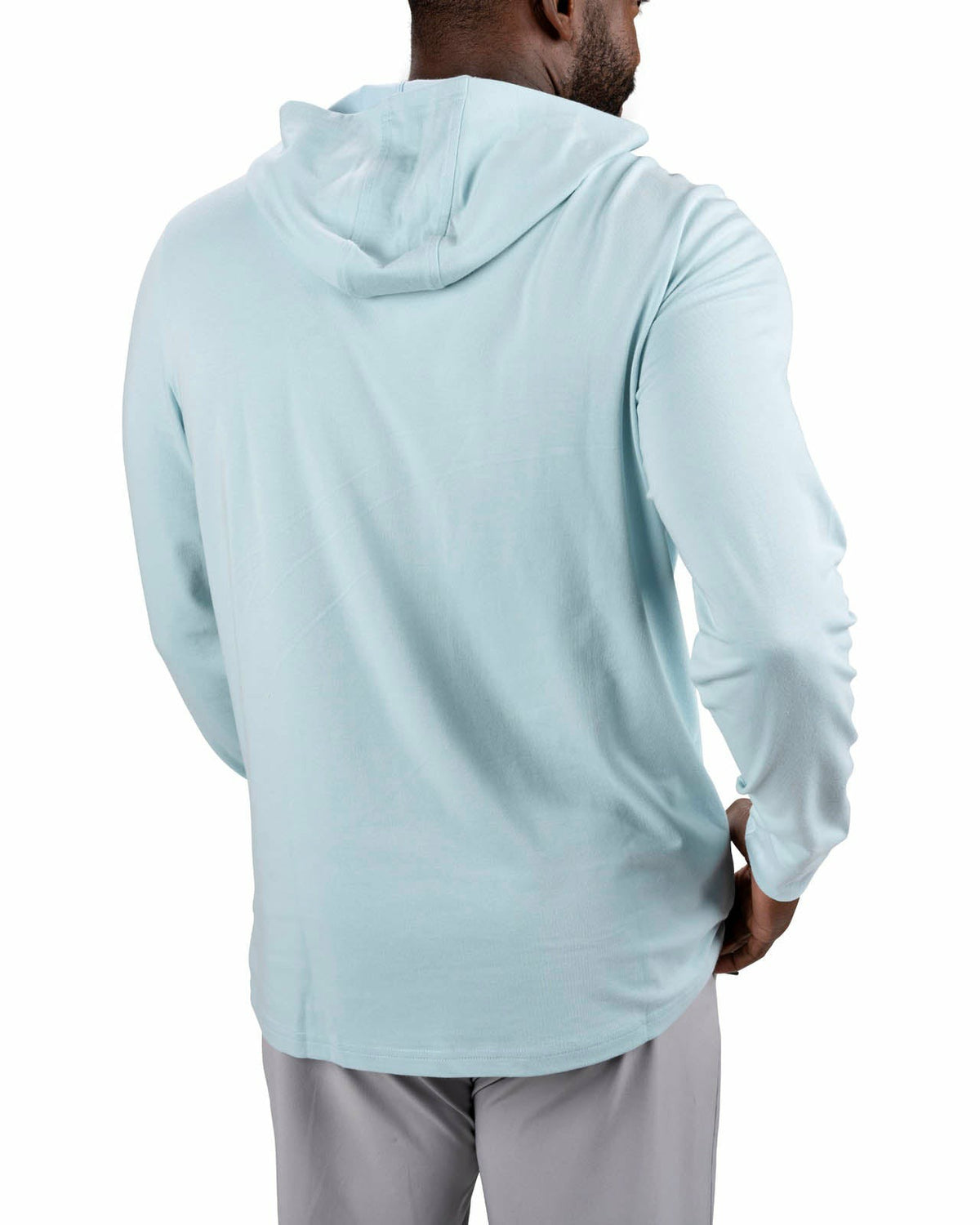 Lightweight Long-Sleeved Blue Super Soft Men's Hoodie