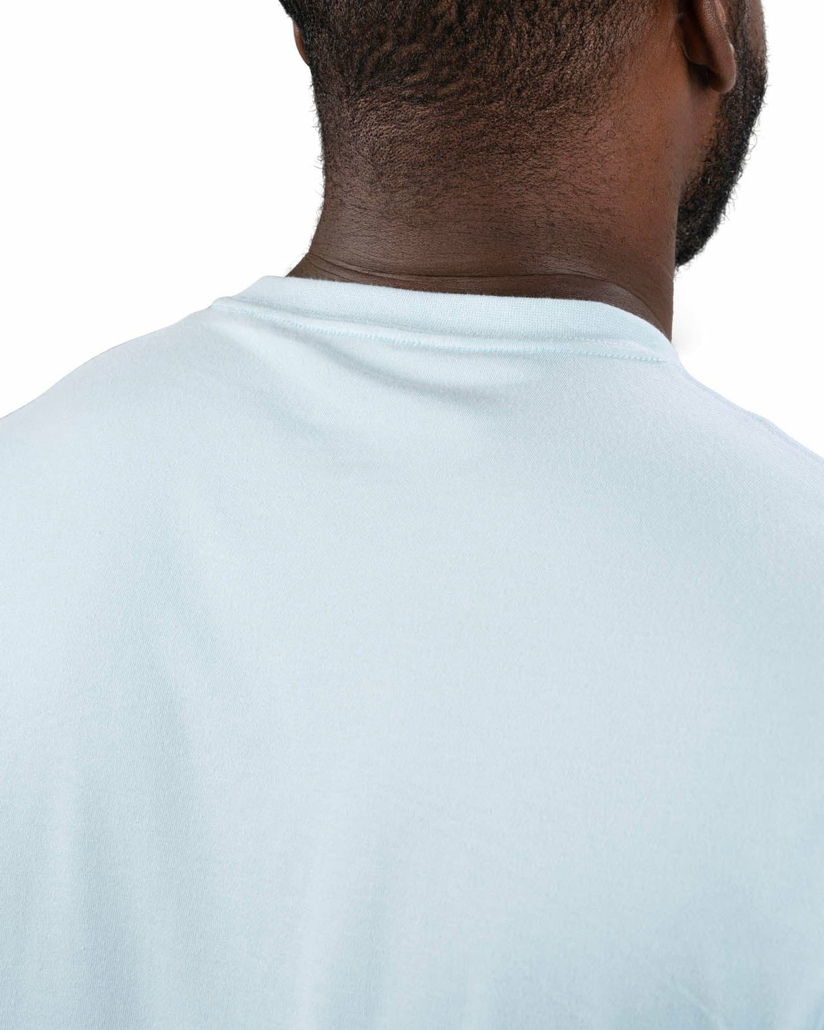Luxury Short-Sleeved Mint Green Men's Pocket Tee