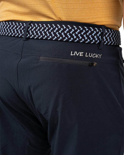 Elevated Navy Blue Athletic Joggers with Belt Loops