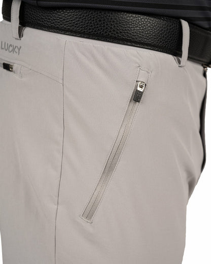 Elevated Light Grey Athletic Joggers with Belt Loops