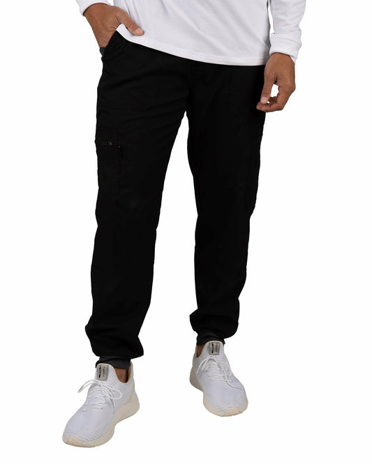 Men's Twill Stretch Black Loungewear Jogger