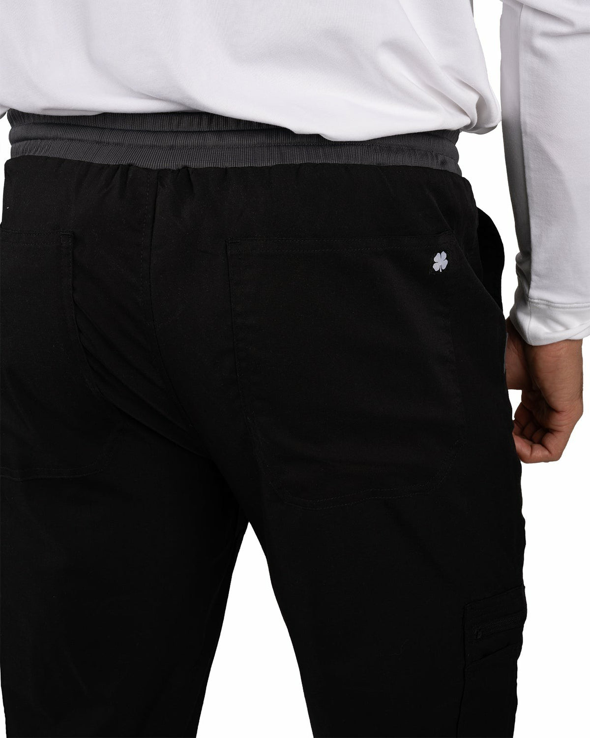 Men's Twill Stretch Black Loungewear Jogger