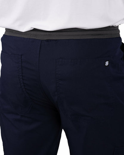 Men's Navy Twill Stretch Loungewear Jogger