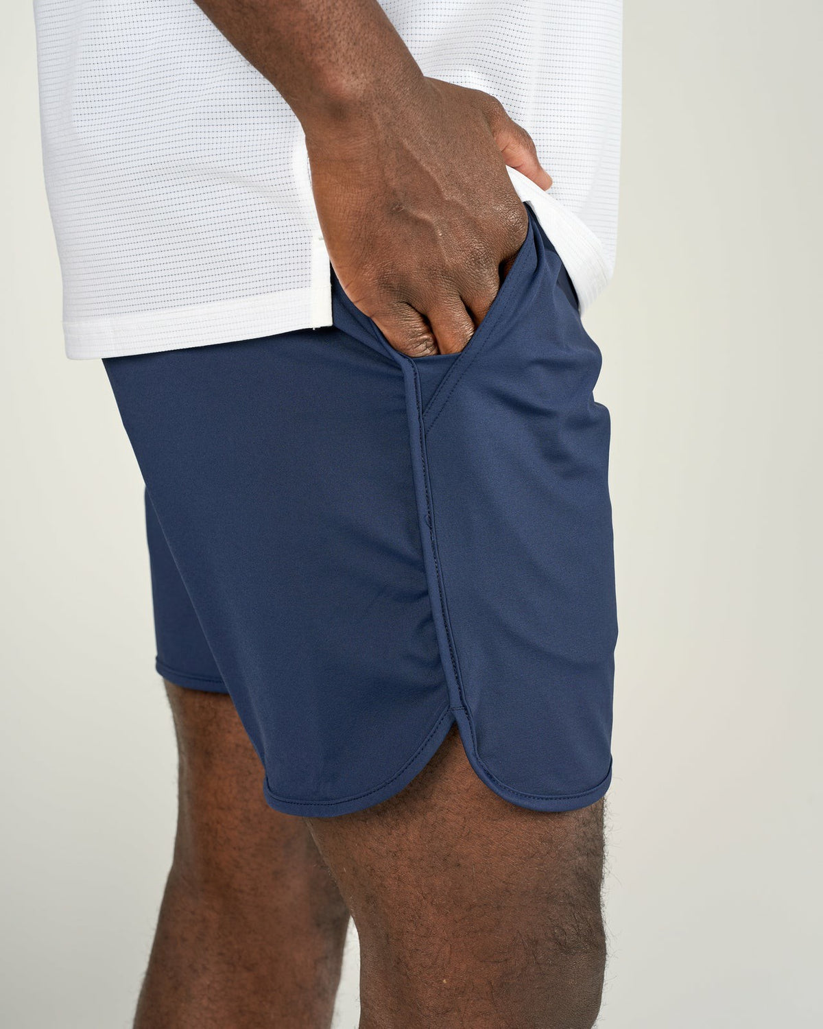 Men's Navy Athletic Shorts for Gym and Performance