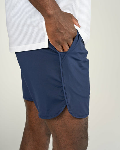 Men's Navy Athletic Shorts for Gym and Performance