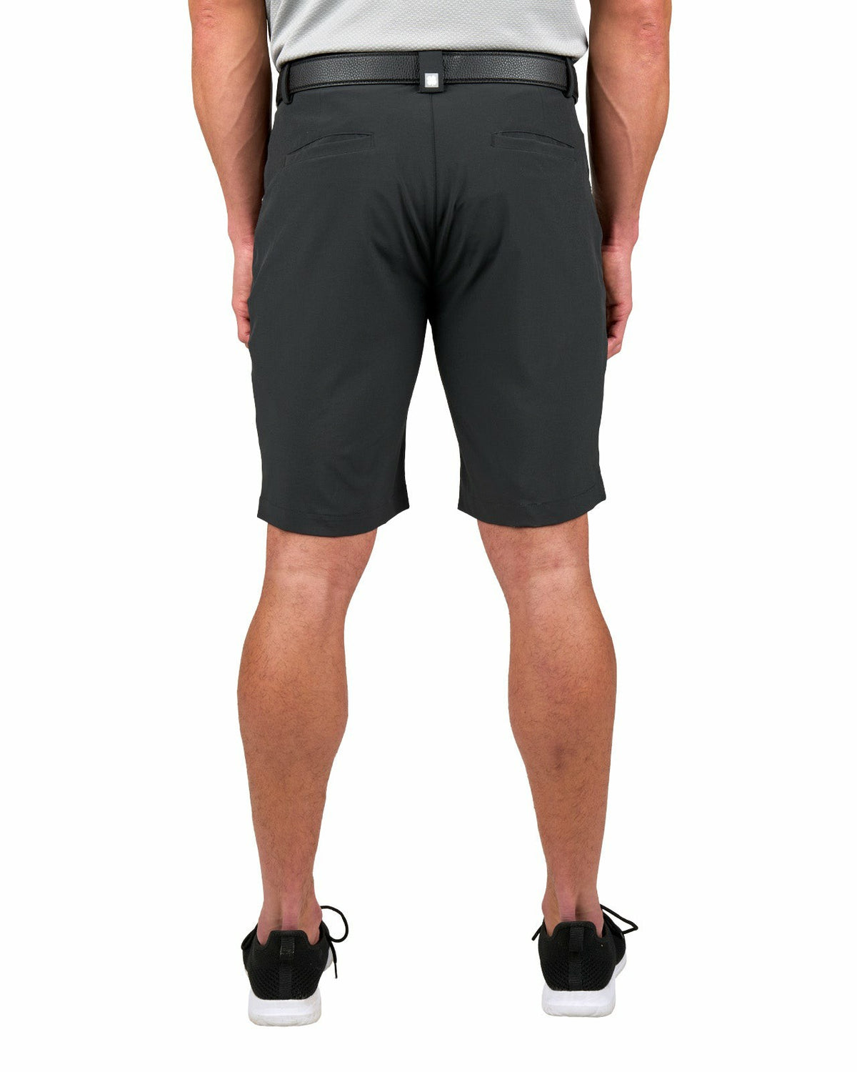 Men's 9" Black 5-Pocket Stretch Twill Shorts for Golf or Office