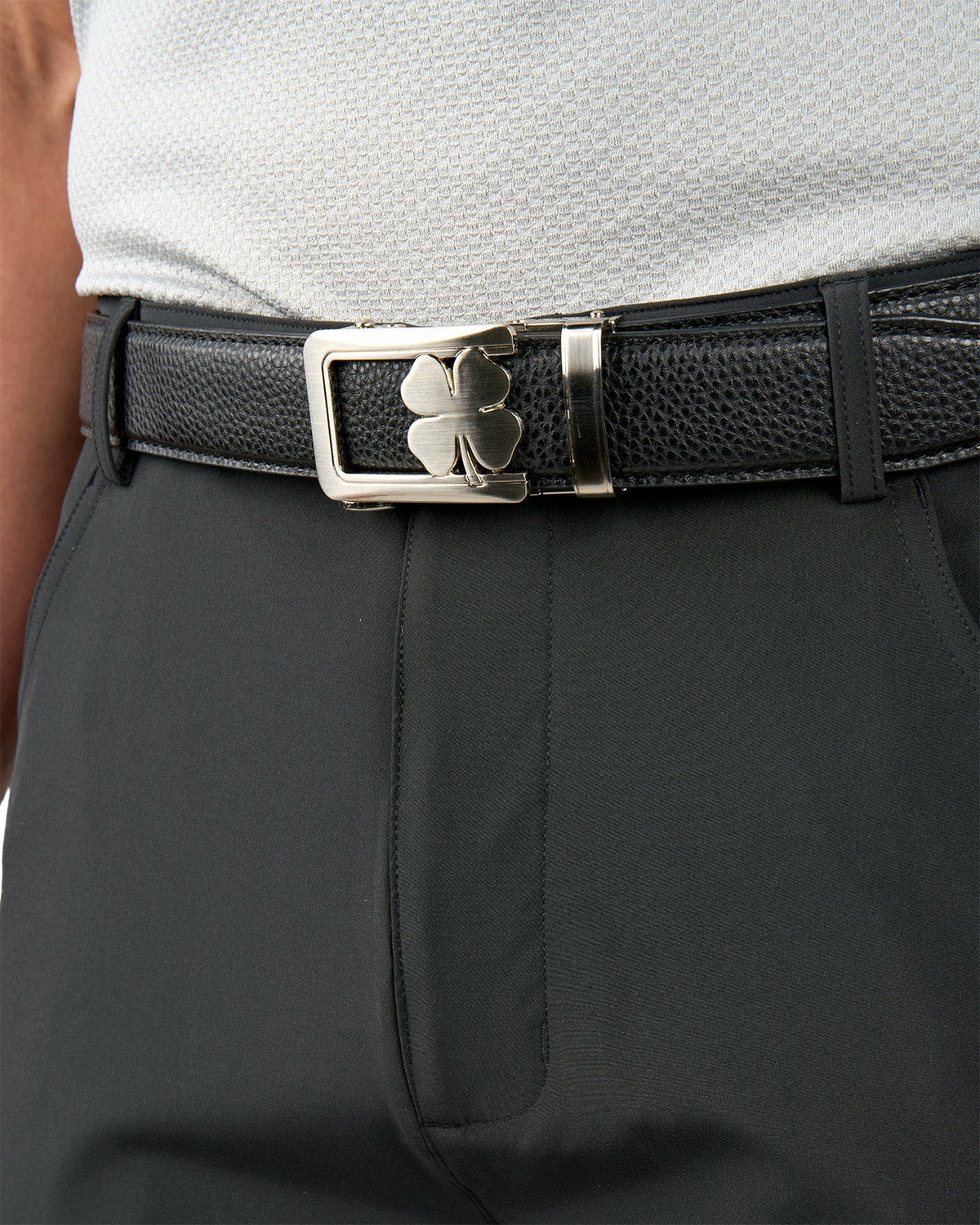 Men's 9" Black 5-Pocket Stretch Twill Shorts for Golf or Office