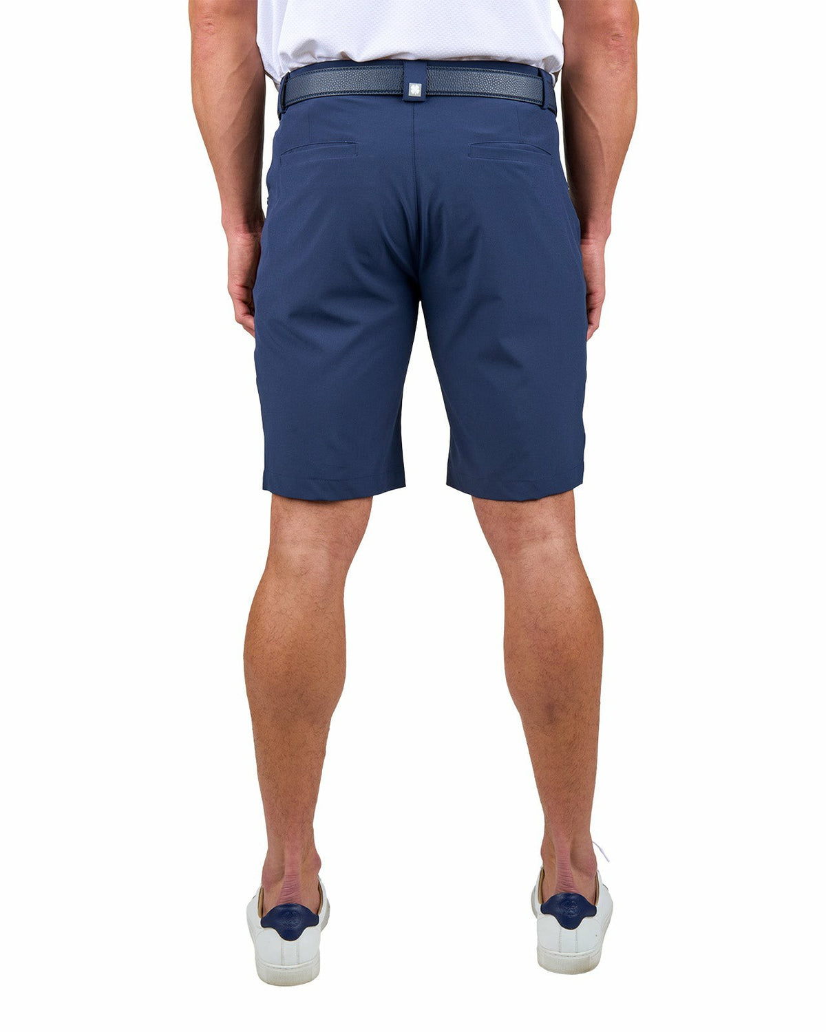 Men's 9" Navy 5-Pocket Stretch Twill Shorts for Golf or Office