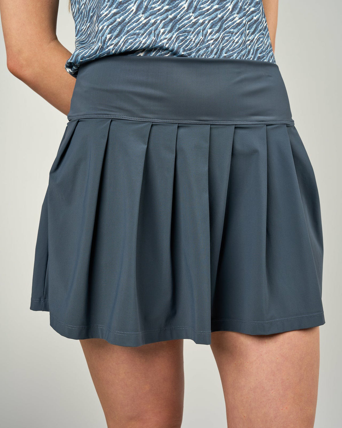 Best Dark Grey Pleated Tennis Skort for Women