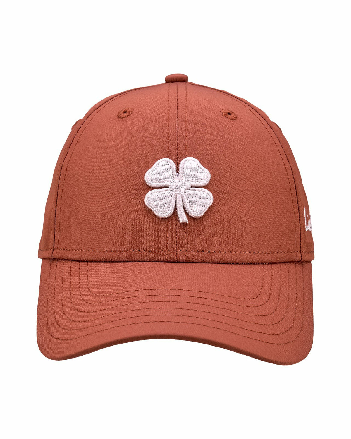 Women's Dark Brown Golf and Lifestyle Hat With White Clover