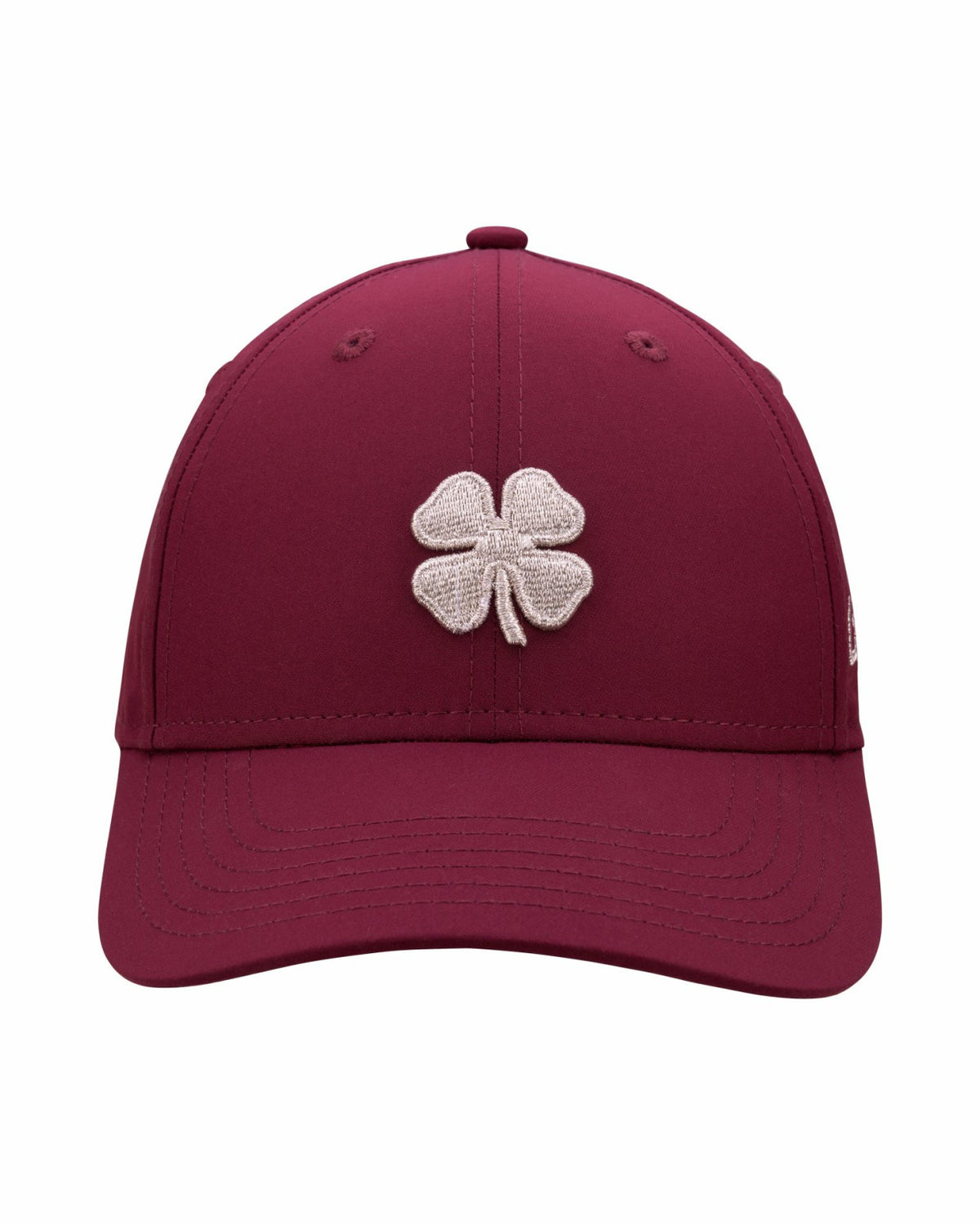 Women's Maroon Golf and Lifestyle Hat With Silver Clover