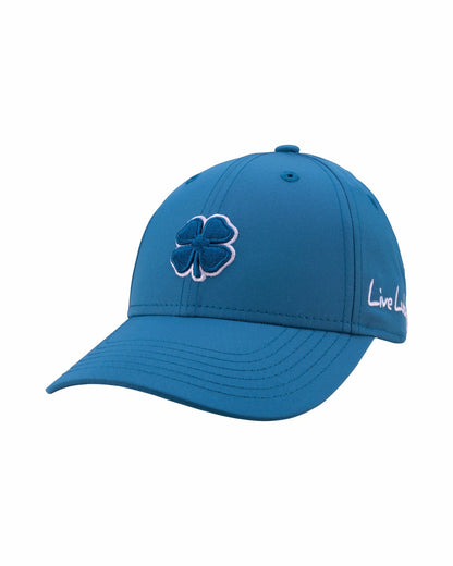 Women's Teal Golf and Lifestyle Hat With Blue Clover
