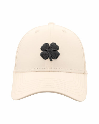 Women's Cream Golf and Lifestyle Hat With Dark Grey Clover