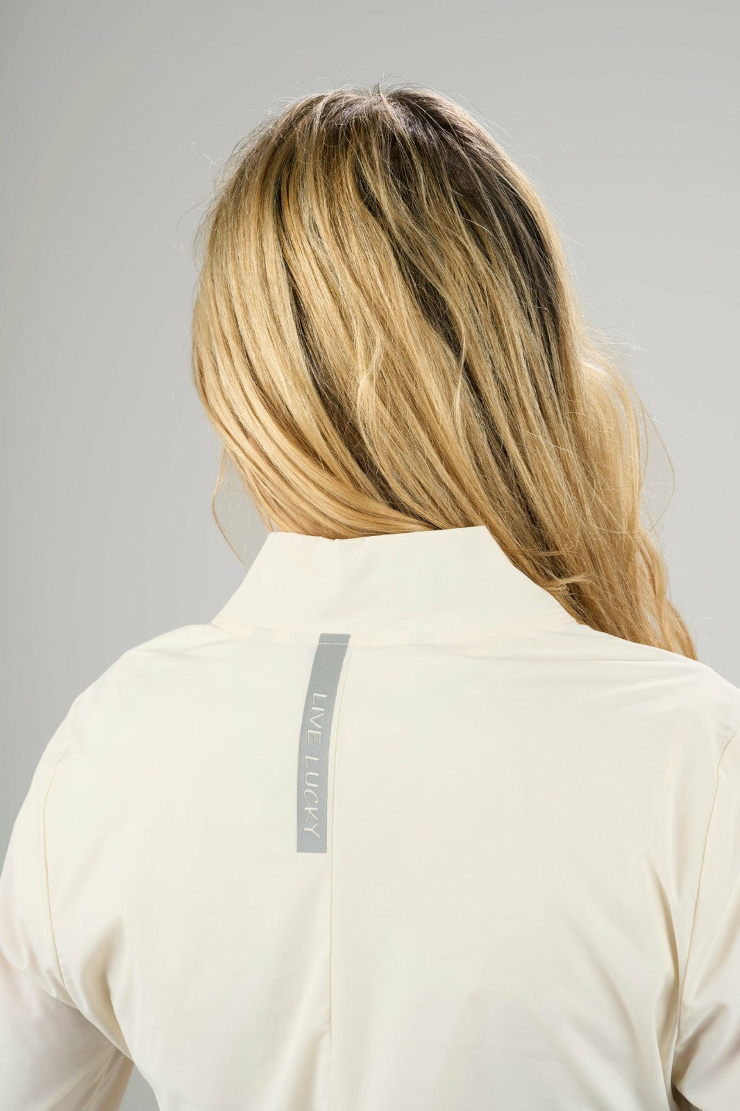 Stylish Women's Windbreaker Rain Jacket in Cream