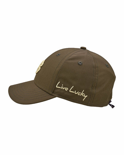 Women's Cream Golf and Lifestyle Hat With Dark Grey Clover