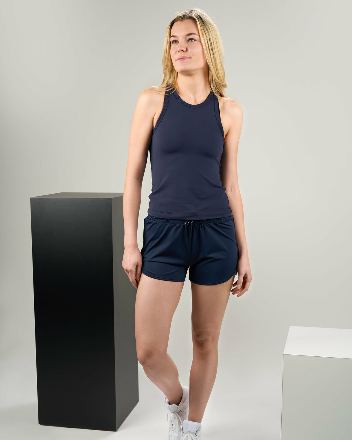 Women's Soft Navy Blue Athletic Tank Top