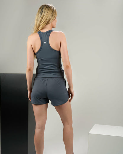 Women's Soft Grey Athletic Tank Top