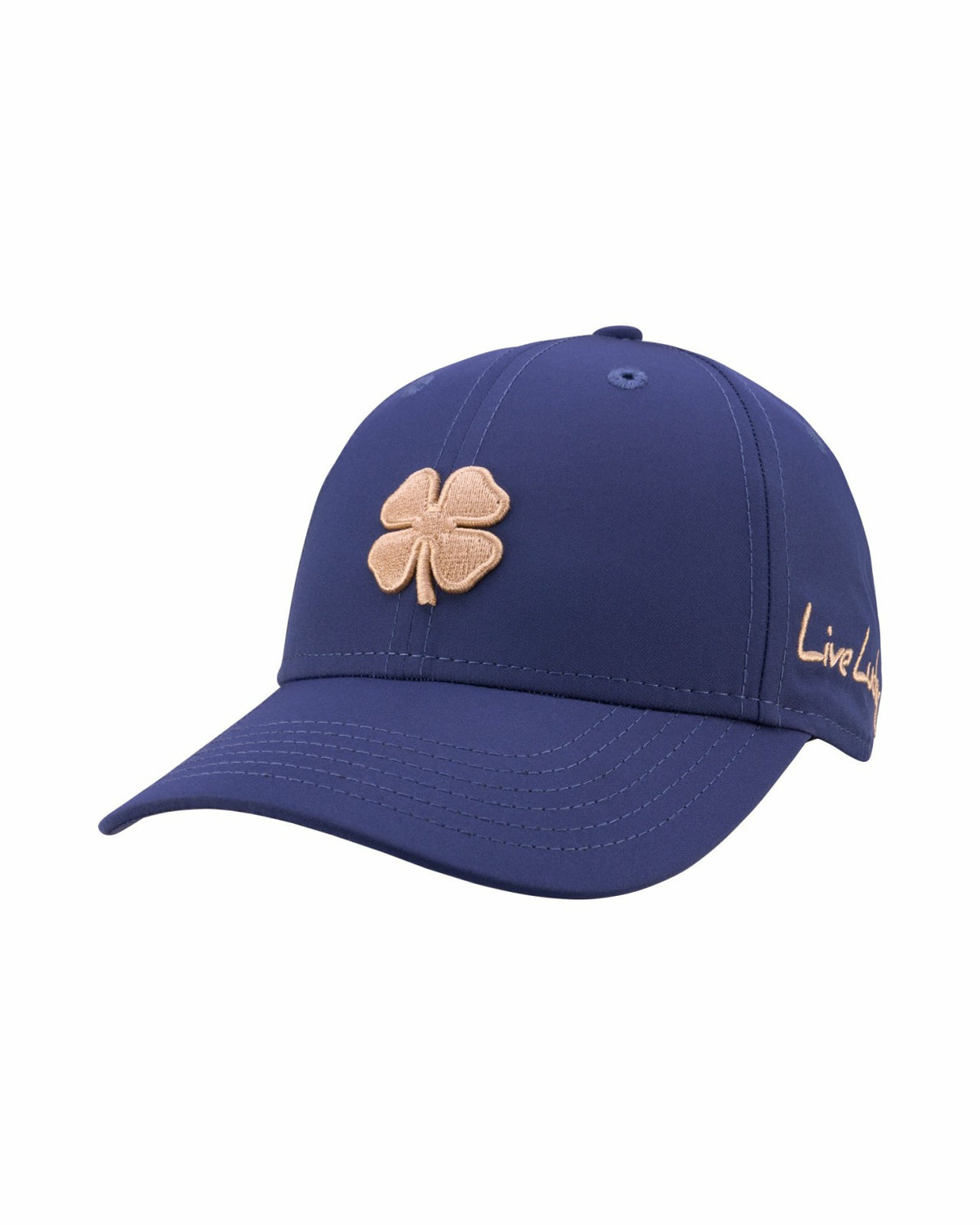 Women's Navy Blue Golf and Lifestyle Hat With Gold Clover