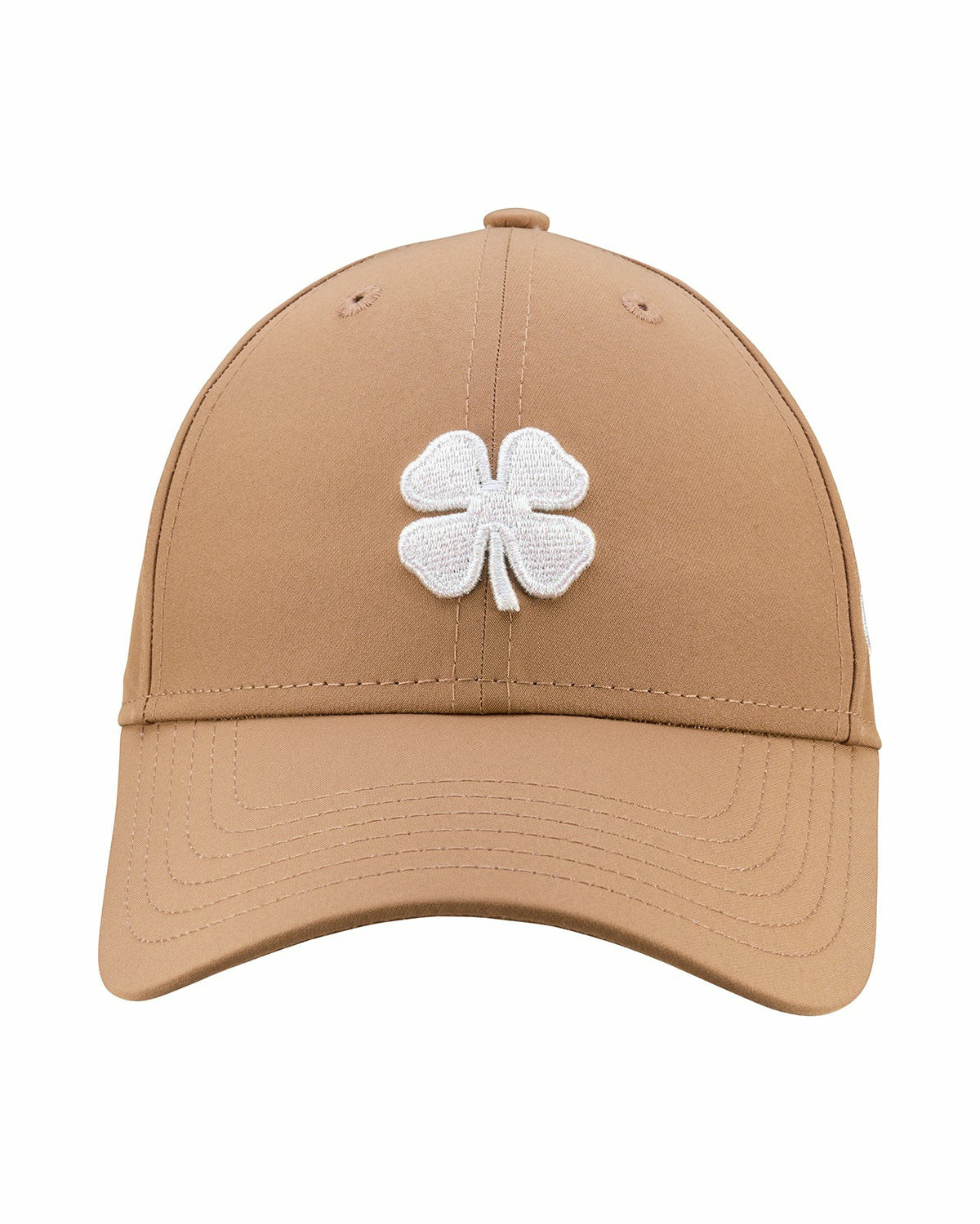 Women's Brown Golf and Lifestyle Hat With White Clover