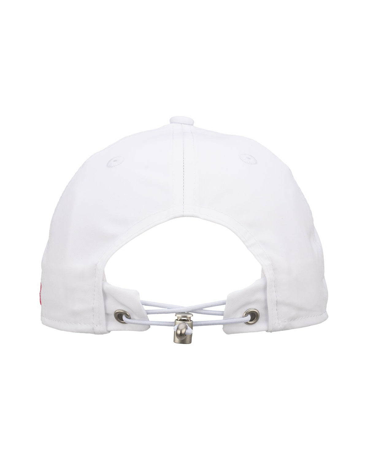 Women's Adjustable White Hat with Hot Pink 3D Clover