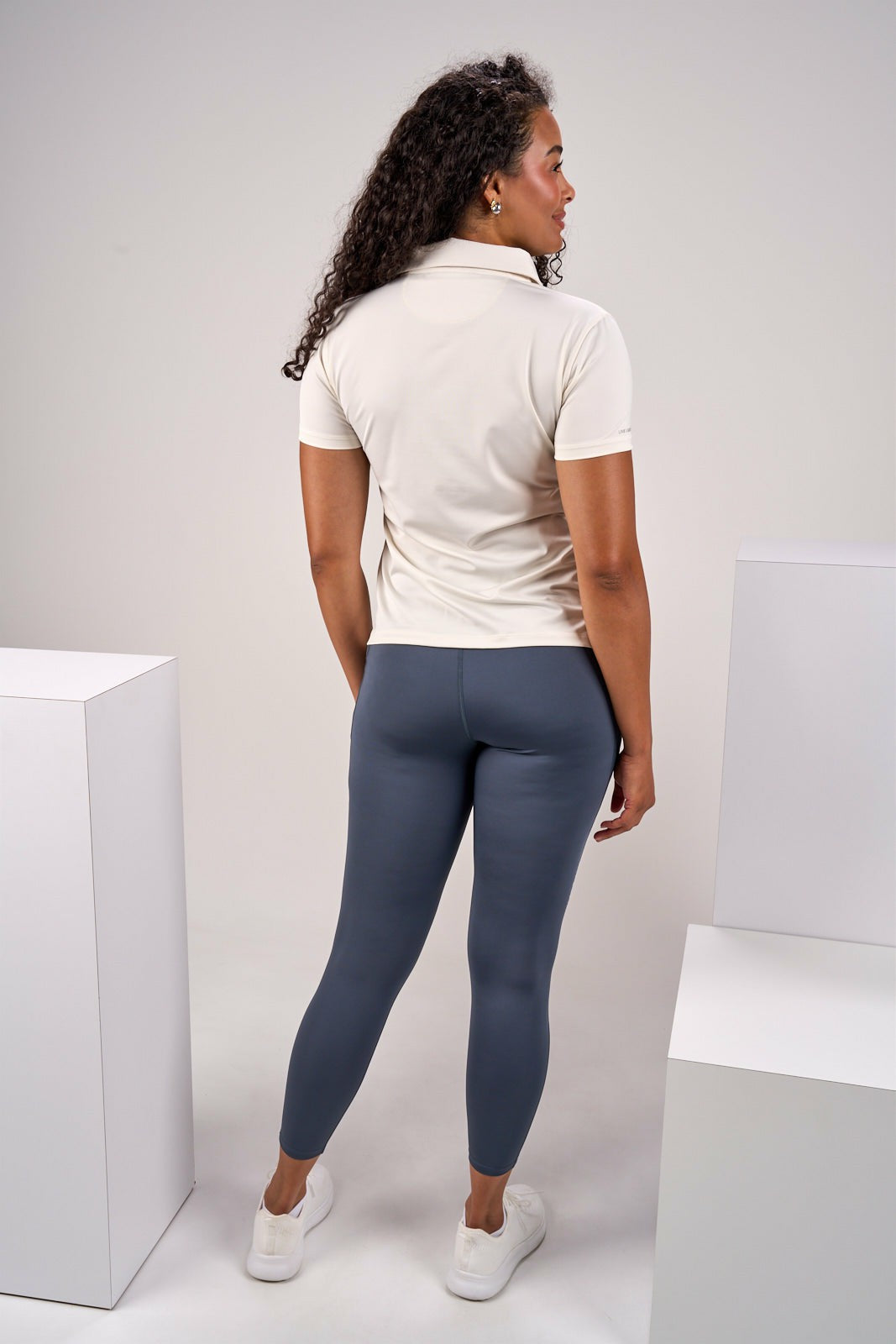 Fitted Women's White Polo for Golf or Business