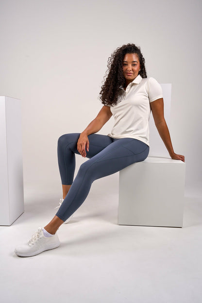 Fitted Women's White Polo for Golf or Business
