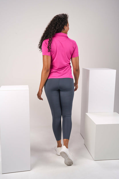Fitted Women's Pink Polo for Golf or Business
