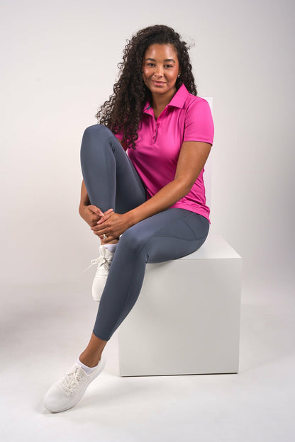 Fitted Women's Pink Polo for Golf or Business
