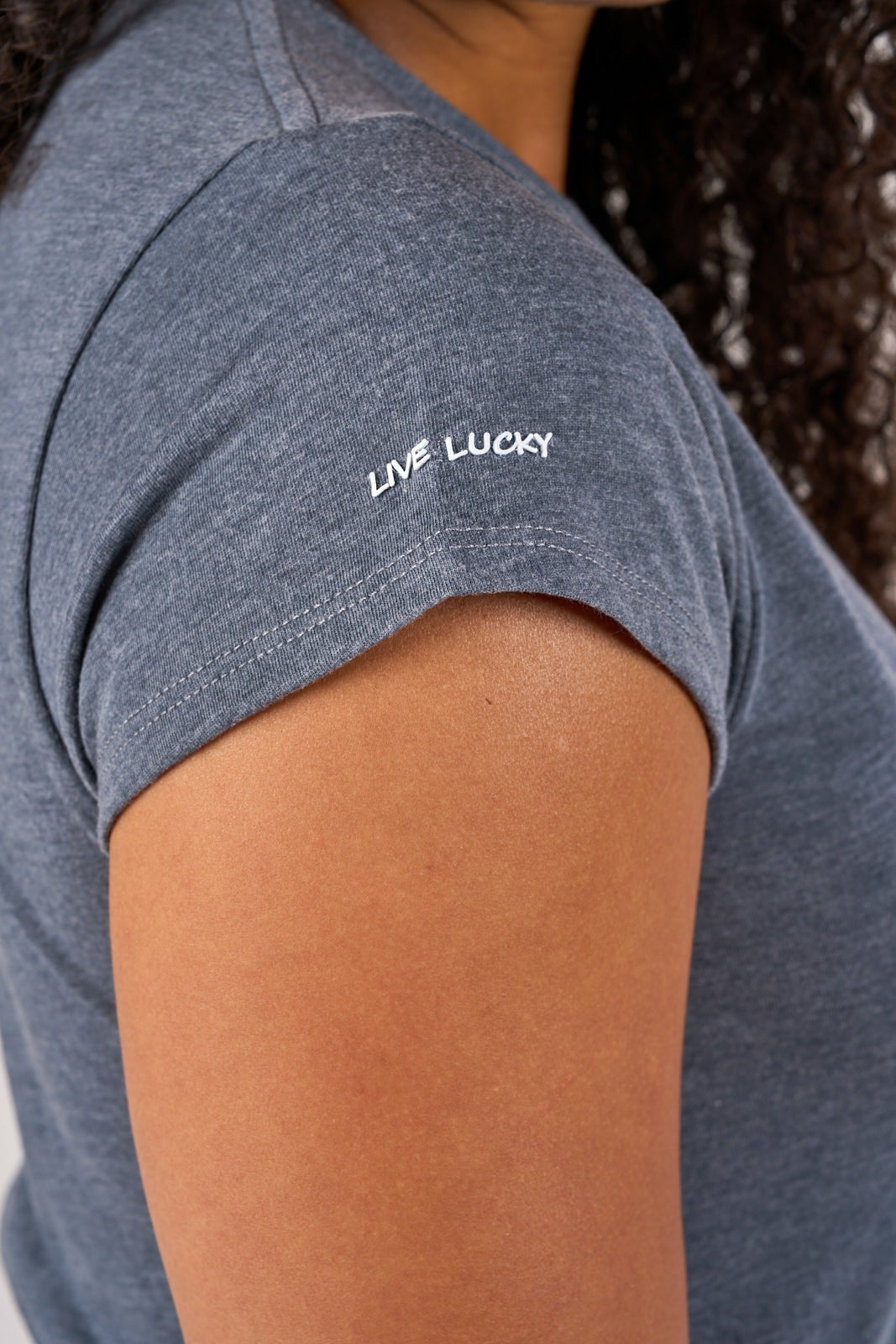 Women's Soft Dark Grey Athletic T-Shirt with Stretch