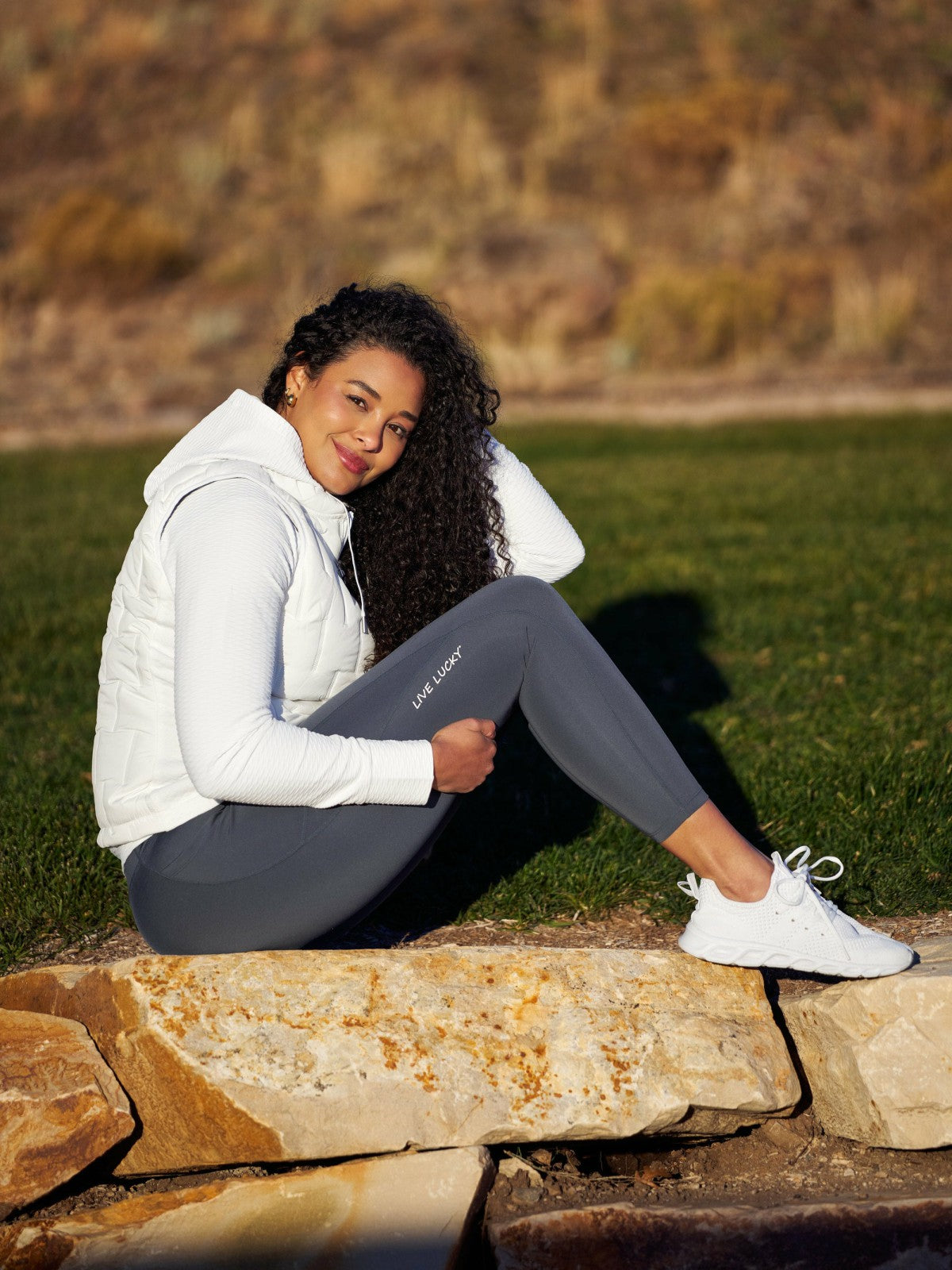 Women's High Waisted Grey Athletic Leggings with Ultimate Stretch