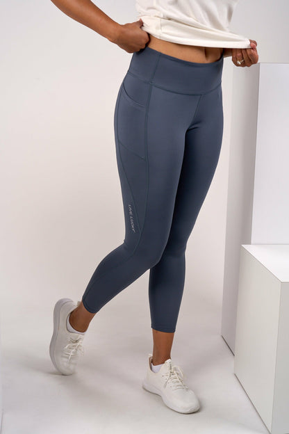 Women's High Waisted Grey Athletic Leggings with Ultimate Stretch