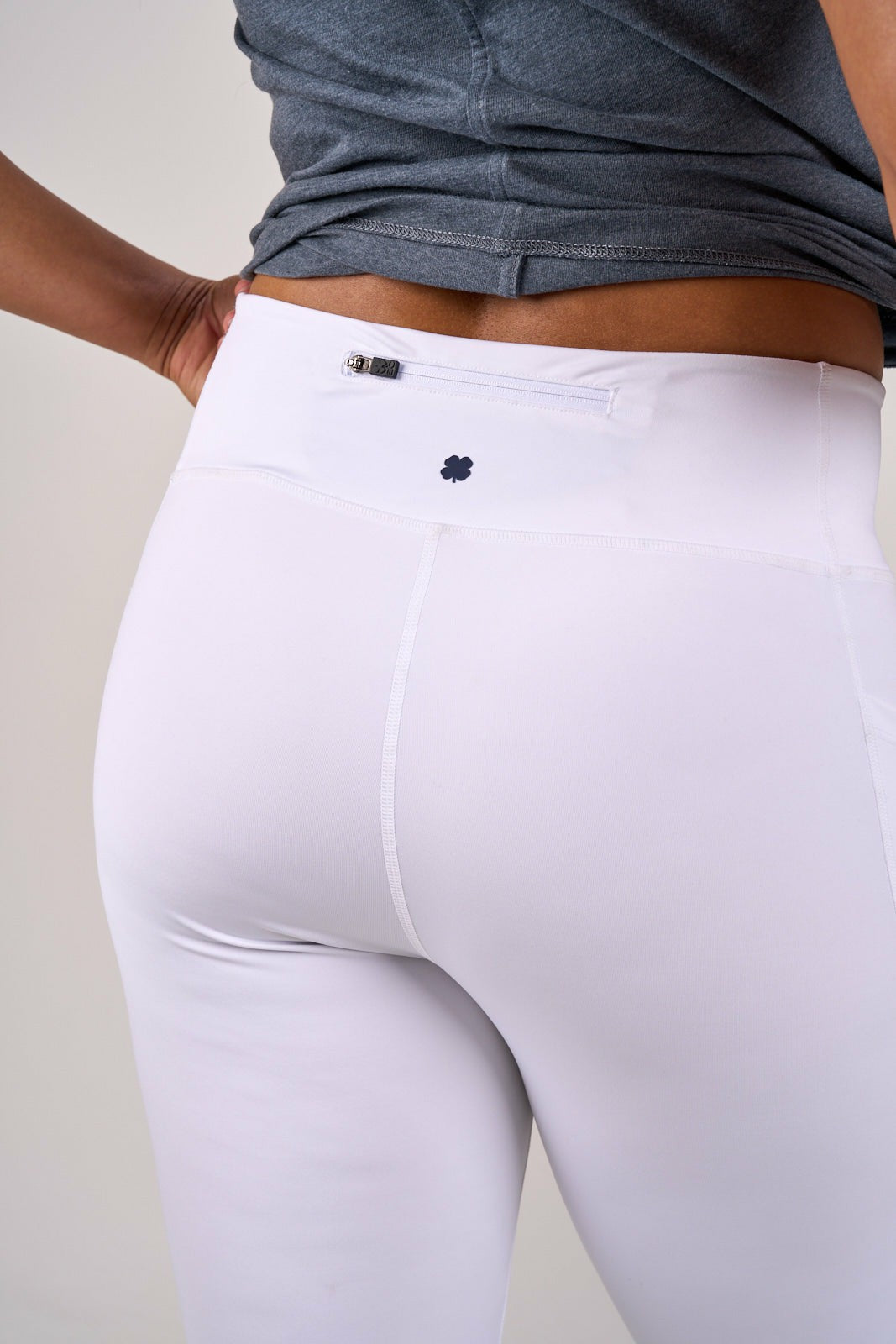Women's High Waisted White Athletic Leggings with Ultimate Stretch