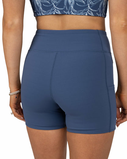 Women's Navy Biker Shorts, Perfect for Layering