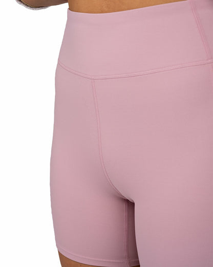 Women's Light Pink Biker Shorts, Perfect for Layering