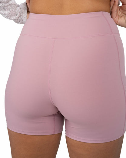 Women's Light Pink Biker Shorts, Perfect for Layering