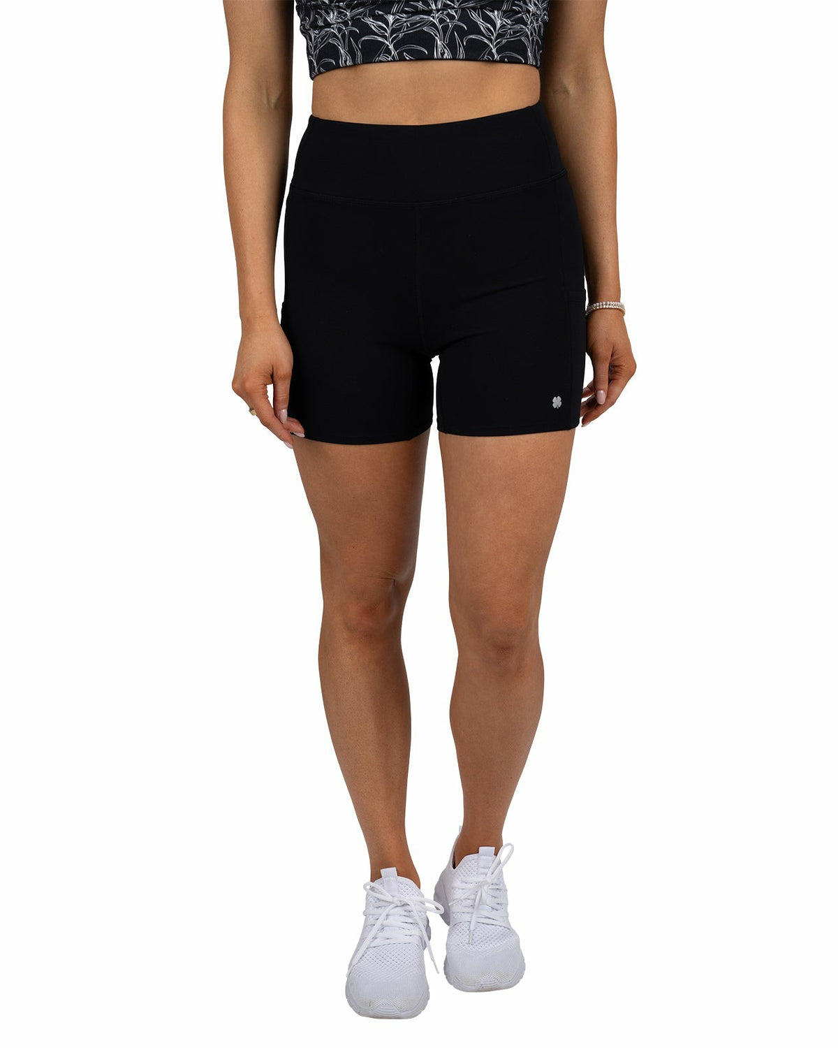 Women's Black Biker Shorts, Perfect for Layering