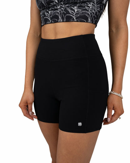 Women's Black Biker Shorts, Perfect for Layering
