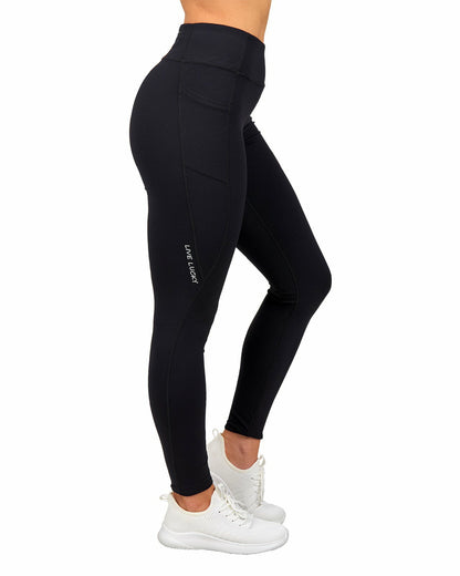 Women's Soft Black Active Leggings