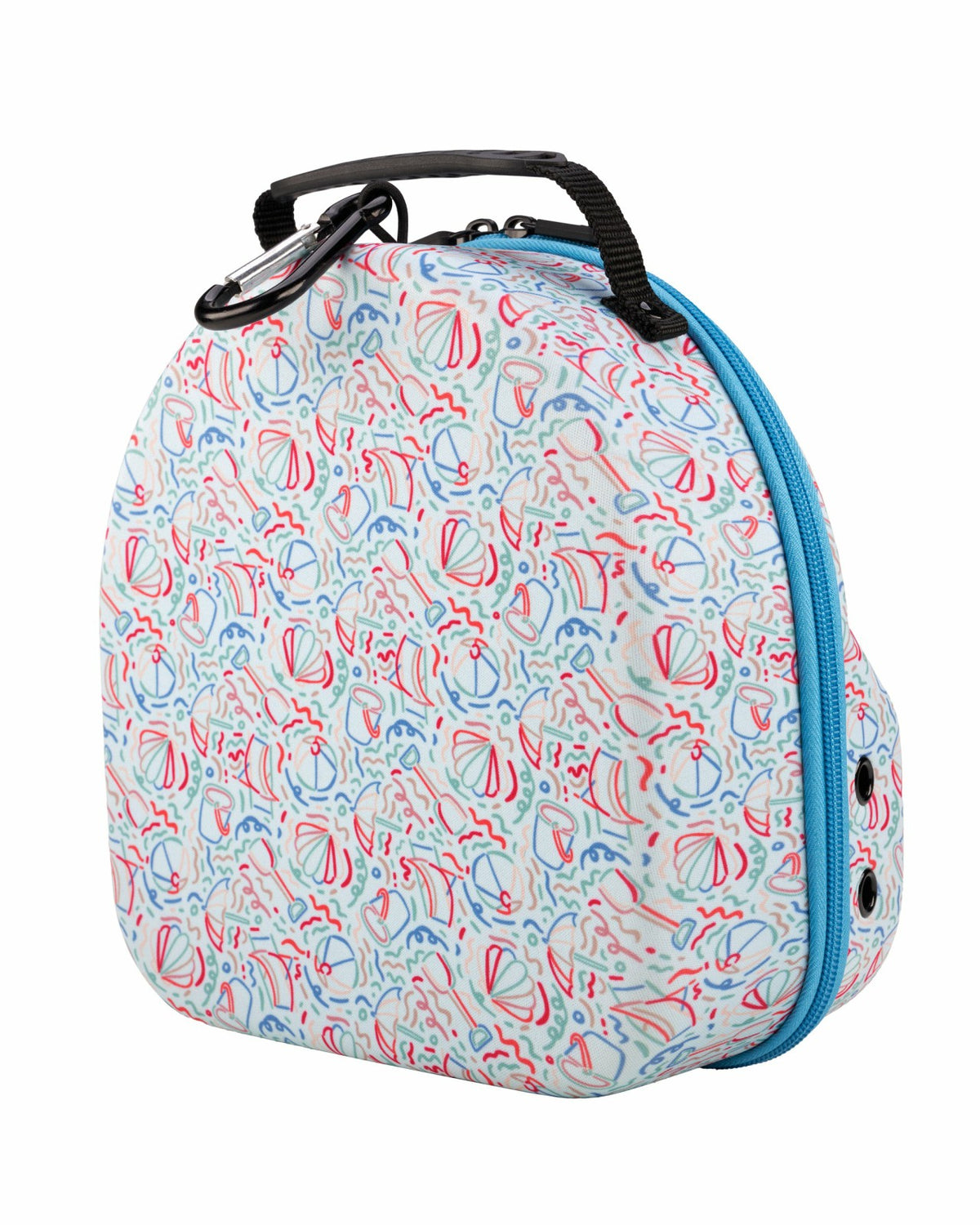 Premium Blue Summer Travel Small Hat Bag with Strap