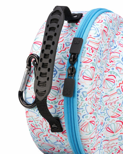 Premium Blue Summer Travel Small Hat Bag with Strap
