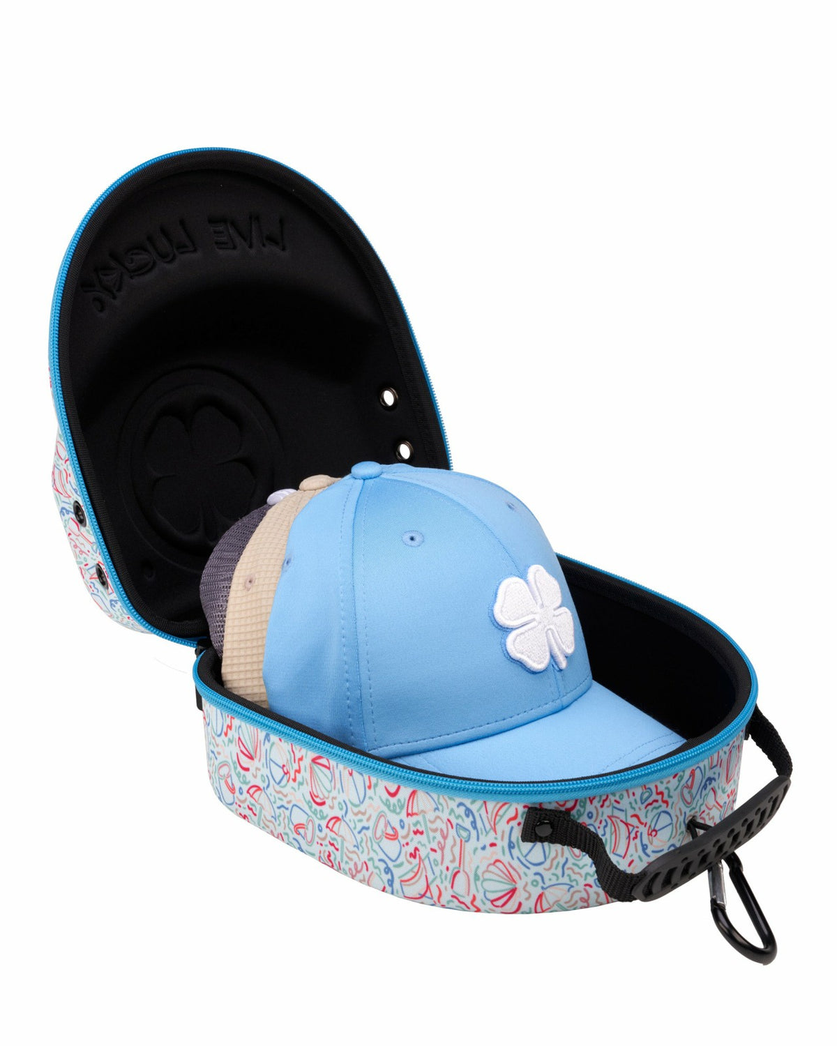 Premium Blue Summer Travel Small Hat Bag with Strap