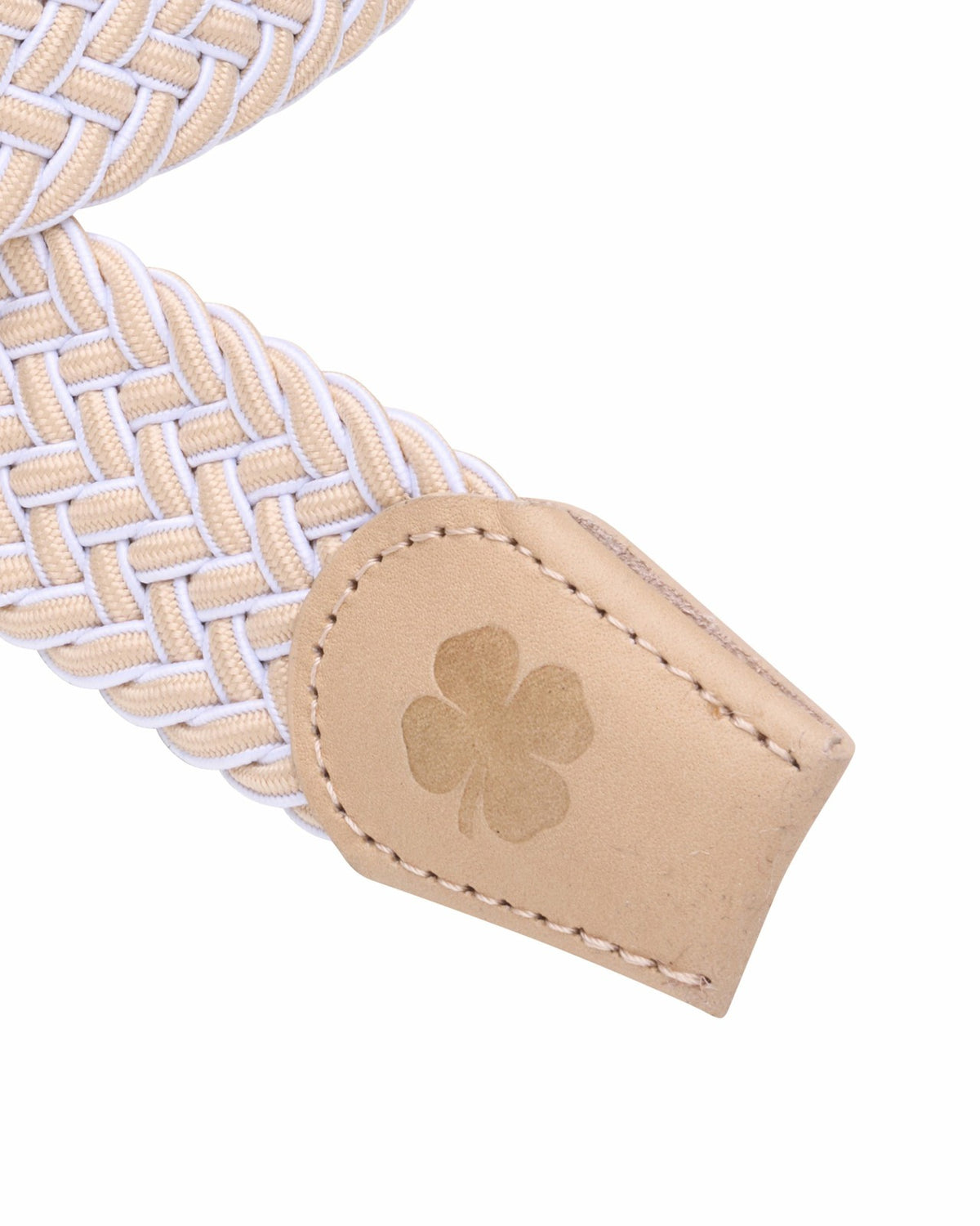 Elevated Tan Chevron Stretch Belt for Men