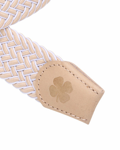 Elevated Tan Chevron Stretch Belt for Men