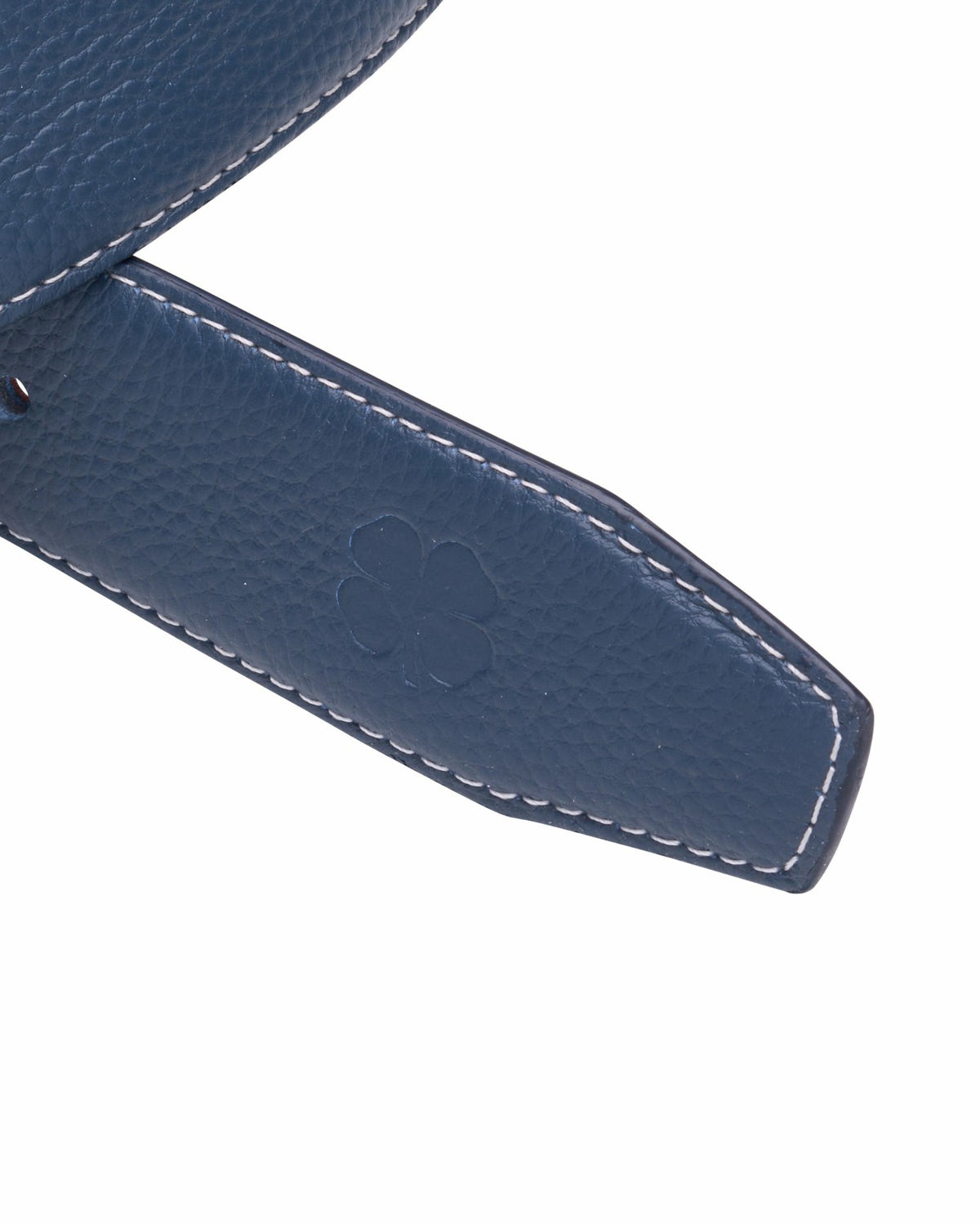 Elevated Navy Pebbled Leather Belt for Men