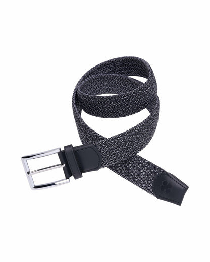 Elevated Navy Solid Stretch Belt for Men